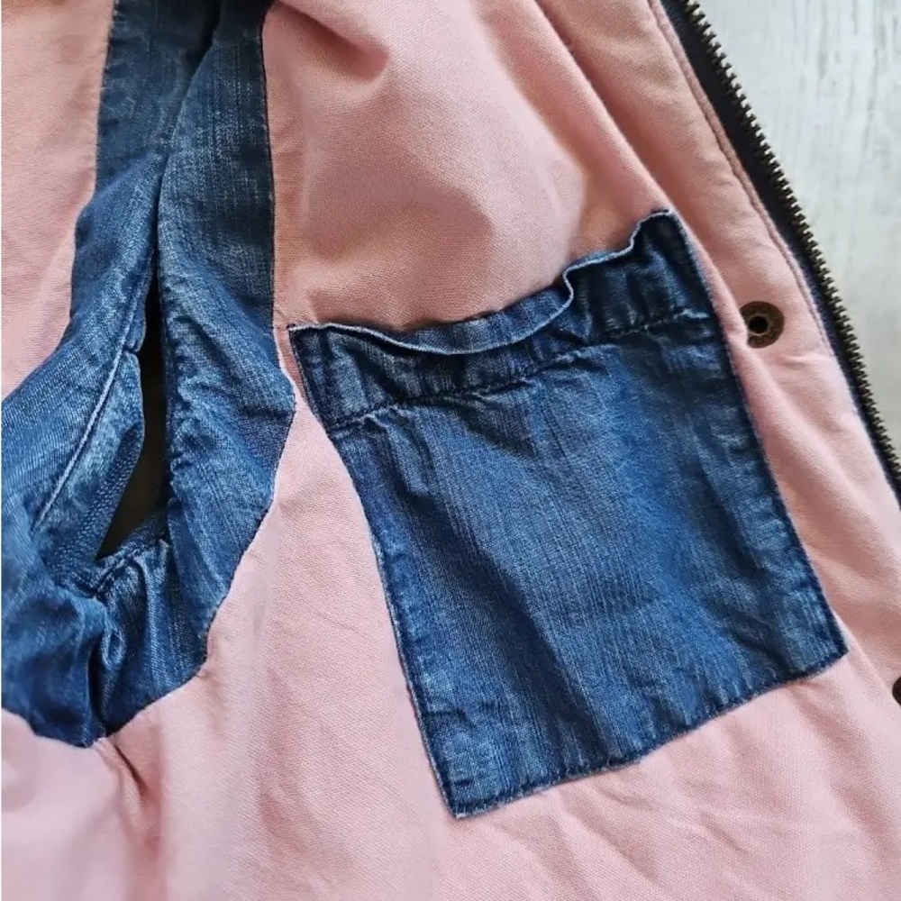 Cloth & Stone Anthropologie Women's Blue Quilted Chambray Denim Puffer Vest, L - Picture 4 of 4